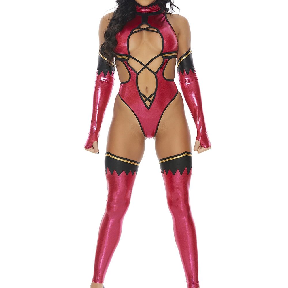 7837 3pc. Video Game Character Adult Sized Costumes, Pink, Medium/Large US